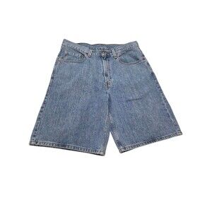 Levis 550 Shorts Mens 33 Blue Denim Relaxed Fit Baggy Jeans Classic Jorts E7.5